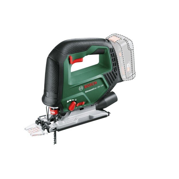 Akum.siaurapjūklis Bosch AdvancedSaw 18V-140, 0603013000