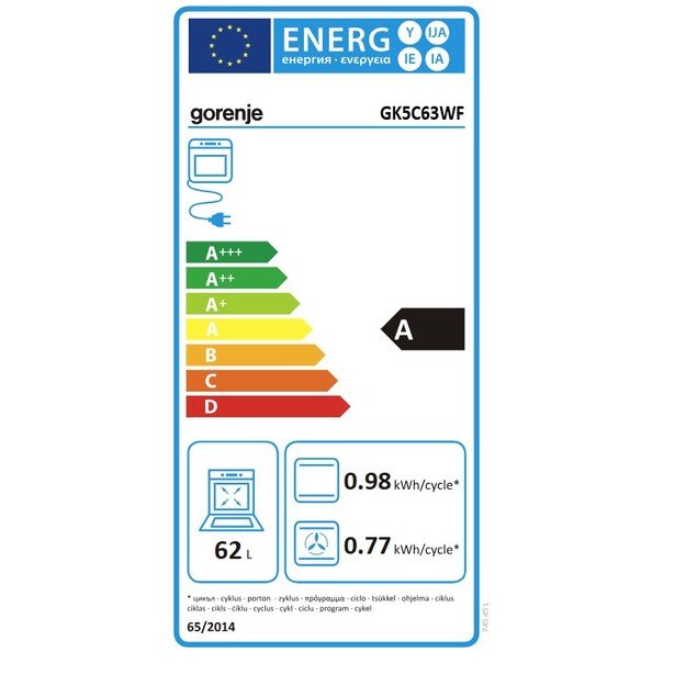 Dujinė viryklė Gorenje GK5C63WF 2