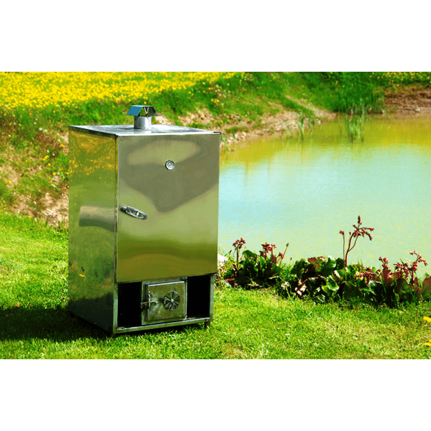 Rūkykla ABAS 200L INOX i&scaron; nerūdijančio plieno + DOVANOS