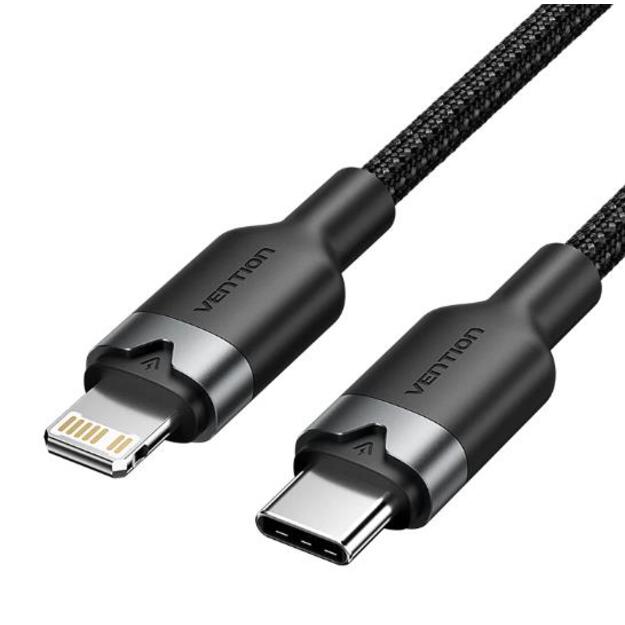 CABLE USB-C TO LIGHTNING/2M BLACK LALBH VENTION