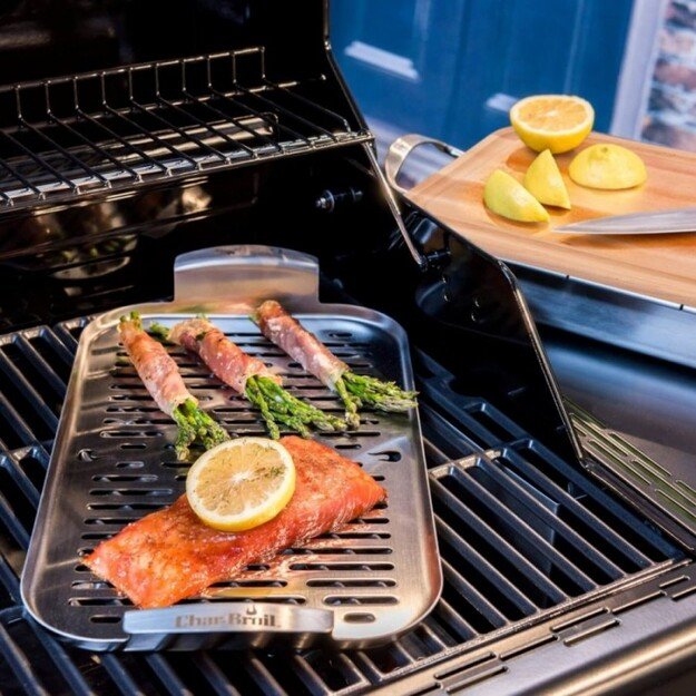 Nerūdijančio plieno grilinimo padėklas Char-Broil Grill+ 1