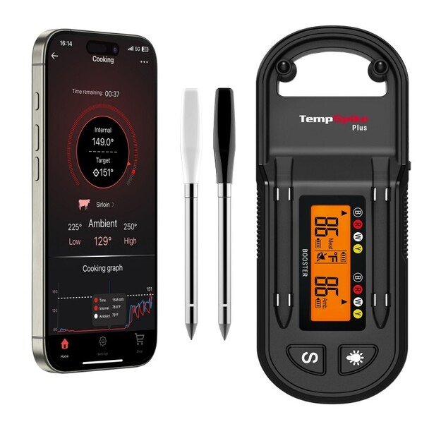 Belaidis Bluetooth mėsos termometras ThermoPro TP972W su 2 zondais