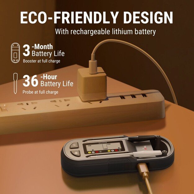 Belaidis Bluetooth mėsos termometras ThermoPro TP972W su 2 zondais 6