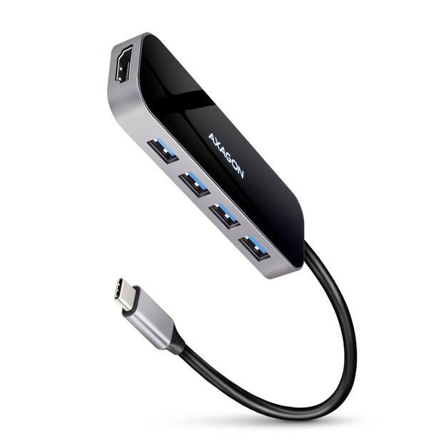 I/O HUB USB-C 6IN1/0.2M HMC-6H4A AXAGON