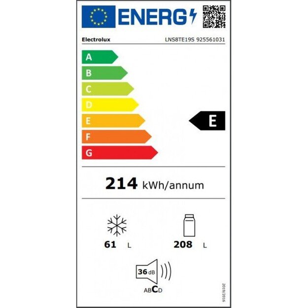 &Scaron;aldytuvas ELECTROLUX LNS6TE19S 3