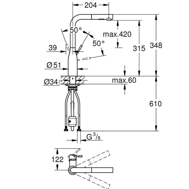 Grohe Essence 30270DC0, supersteel 4