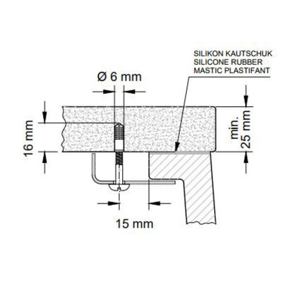 Montuojamas praustuvas Villeroy  amp Boch O.Novo 416260R1 1