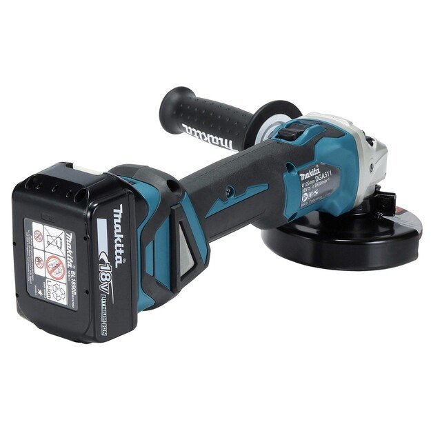 Akumuliatorinis kampinis &scaron;lifuoklis Makita DGA511Z, 18 V 2