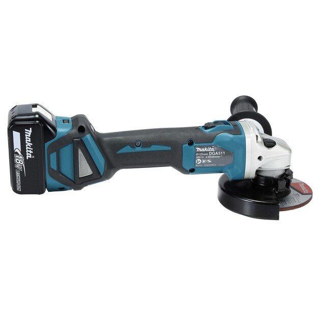 Akumuliatorinis kampinis &scaron;lifuoklis Makita DGA511Z, 18 V 3
