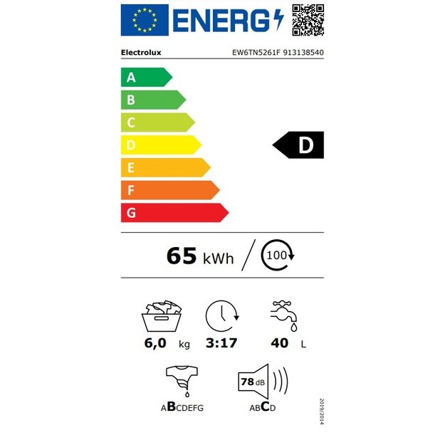 Skalbyklė ELECTROLUX EW6TN5261F