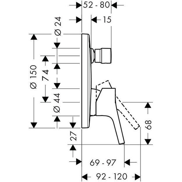 Potinkinis maišytuvas Hansgrohe Talis S 72405000