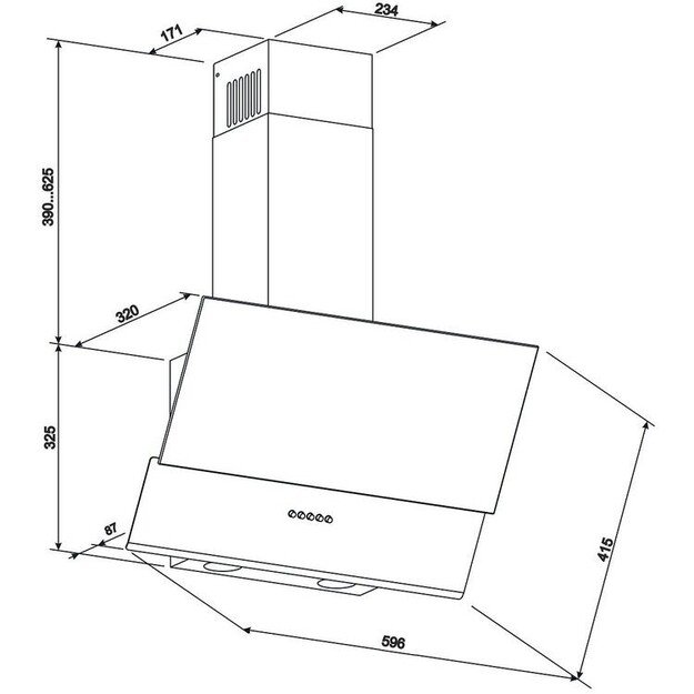 Gartraukis Eleyus DNL L 14 150 60 BL (60 cm, 700 M³/H)