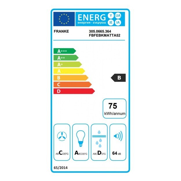 FRANKE HOOD FBFE BK MATT 305.0665.364