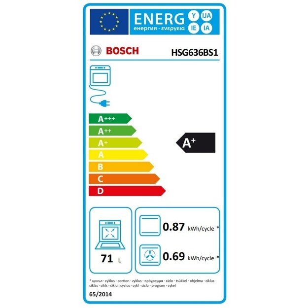 Orkaitė Bosch HSG636BS1