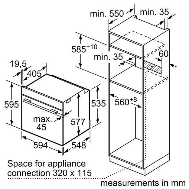 Orkaitė Bosch HSG636BS1