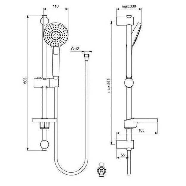 Dušo komplektas Ideal Standard B2620AA