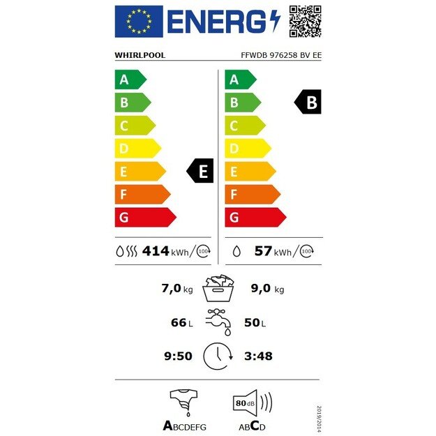 Skalbimo mašina Whirlpool FFWDB 976258 BV EE