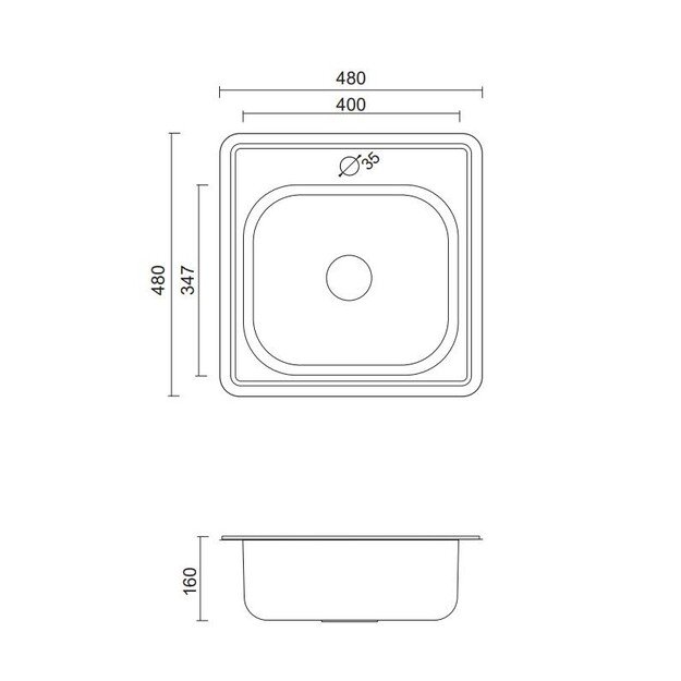 Plautuvė Quadron JOE 110 HD110LEN4848