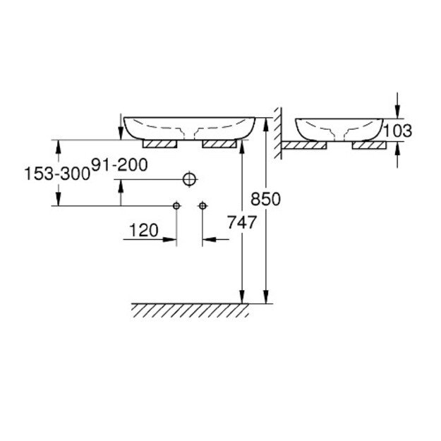 Praustuvas Grohe Essence Vessel 3960800H