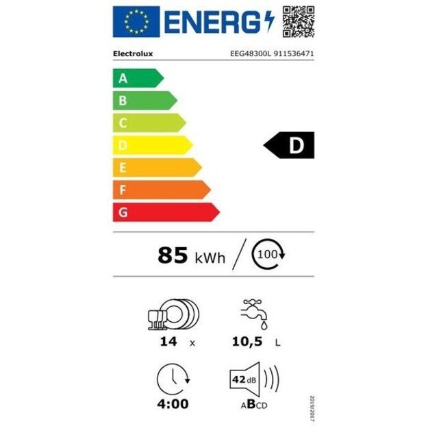 Indaplovė Electrolux EEG48300L