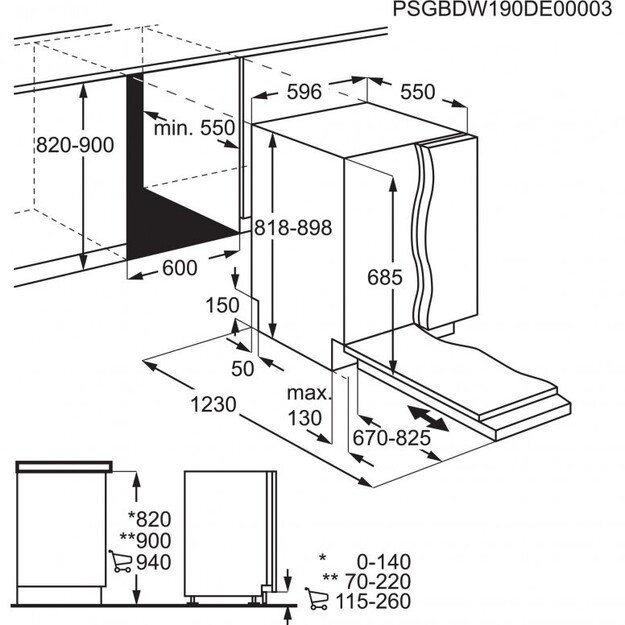 Indaplovė AEG FSE74707P