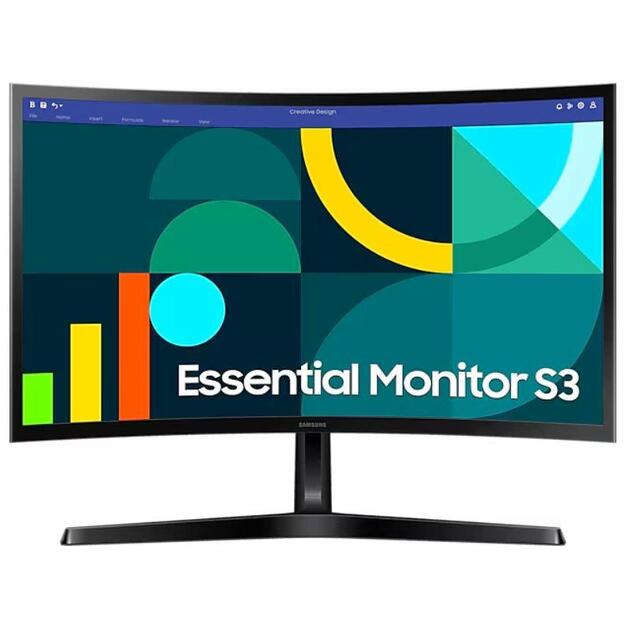 LCD Monitor|SAMSUNG|LS24D366GAUXEN|24 |Business/Curved|Panel VA|1920x1080|16:9|100Hz|4 ms|Tilt|Colour Black|LS24D366GAUXEN