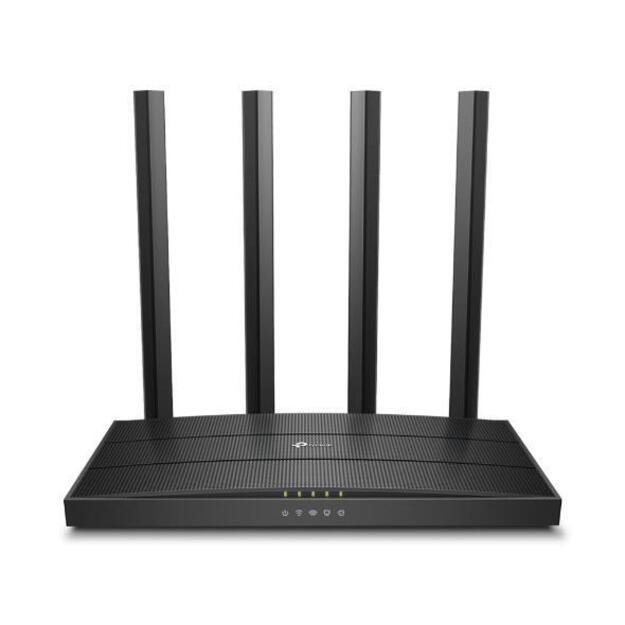 Wireless Router|TP-LINK|Wireless Router|1200 Mbps|Wi-Fi 5|1 WAN|4x10/100/1000M|Number of antennas 4|ARCHERC6