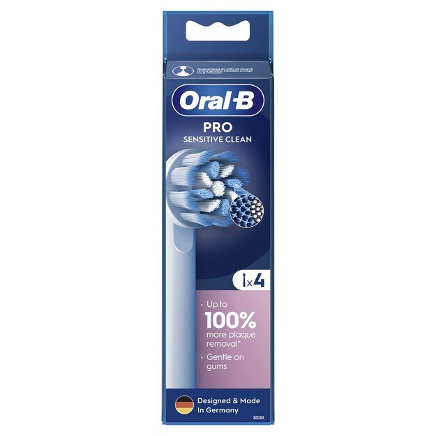 Dantų šepetėlio galvutės Oral-B EB60X Sensitive Clean 4 vnt