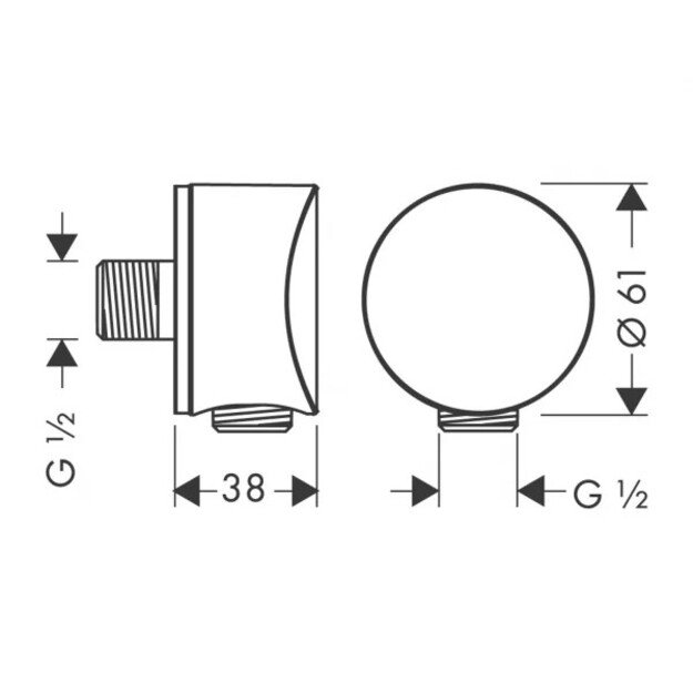 Vandens išvadas Hansgrohe FixFit S 26453670