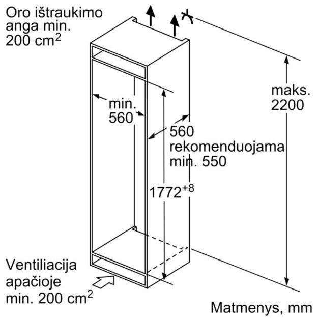 Šaldytuvas Bosch KIV86VFE1