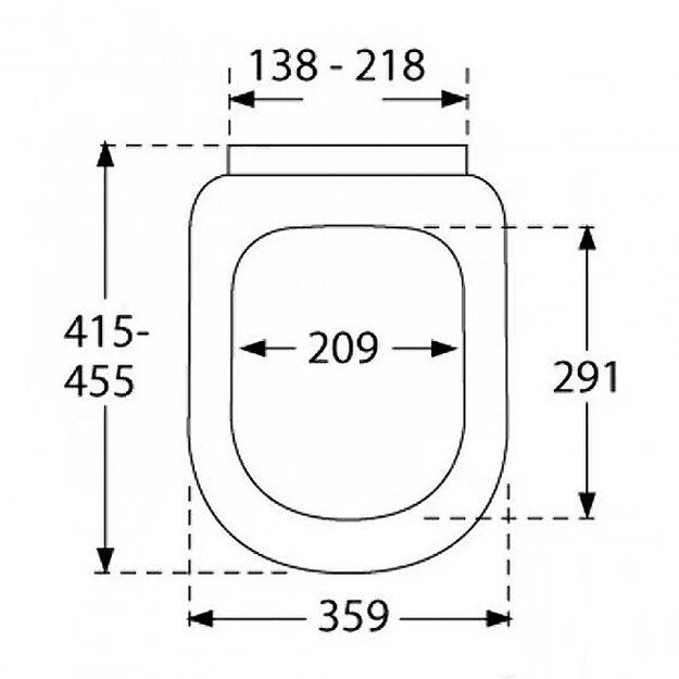 Klozeto dangtis soft close Villeroy 9955C101