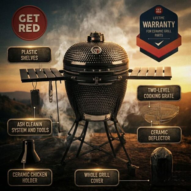 Kamado GET RED 24`/60cm 2