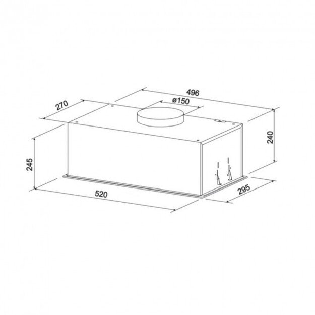 Įmontuojamas Gartraukis Vlano BREEZE 52 Black (Juodas) 6