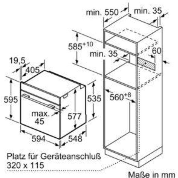 Orkaitė SIEMENS HR776G1B1 2