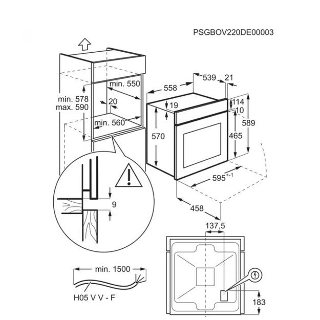 Orkaitė Electrolux EOFDP46BK 1