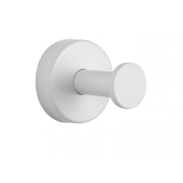 Rankšluosčio kabliukas Kapitan UNO 12 01 66, baltas matinis