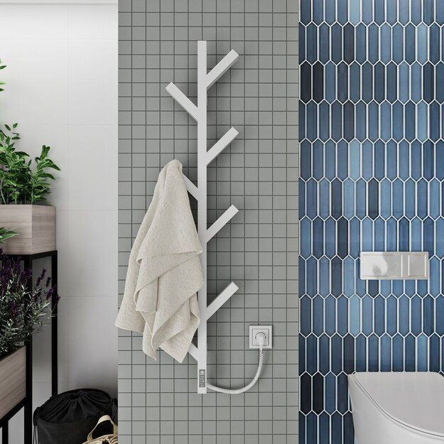 Rank&scaron;luosčių džiovintuvas Kroner Cedro 1200x255 ERL laikmatis baltas 2