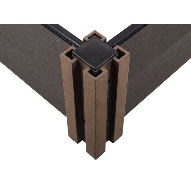 Pakelta lysvė G21 Crop 183 x 68 x 27, WPC, juodmedis, 63900245 3