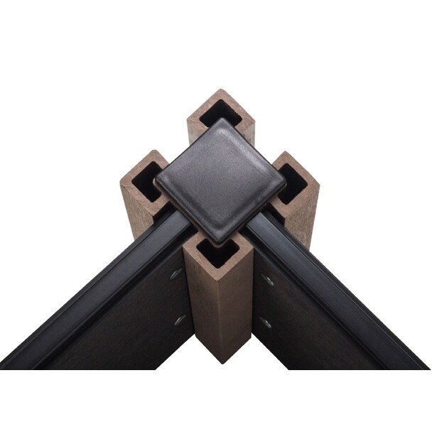 Pakelta lysvė G21 Crop 183 x 68 x 27, WPC, juodmedis, 63900245 2