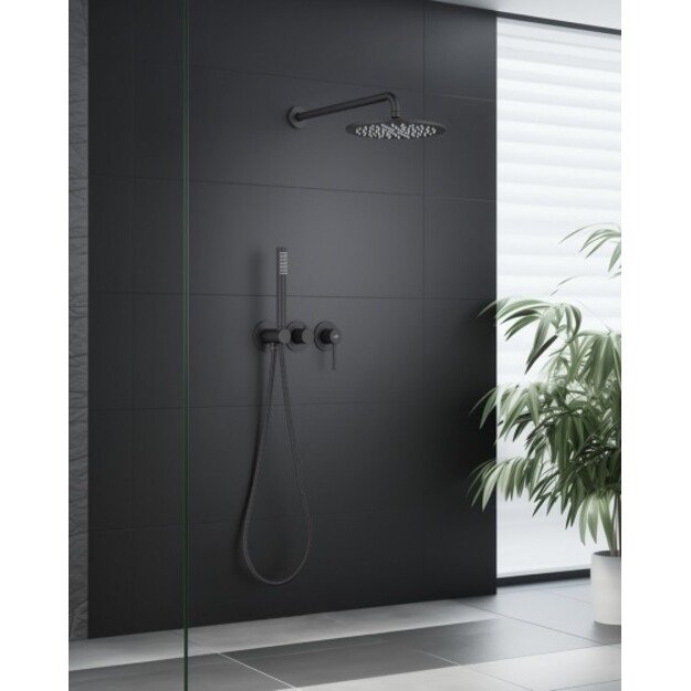 Potinkinė dušo sistema BlueWater BOSTON BOS-ZKP.350, juodas matinis 4