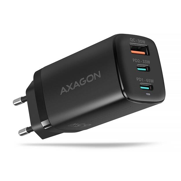 MOBILE CHARGER WALL USB 65W/GAN 3PORT ACU-DPQ65 AXAGON