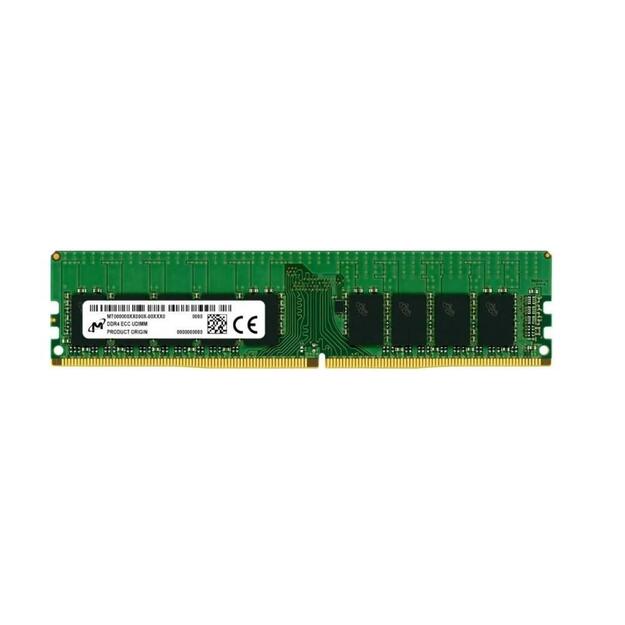 Server Memory Module|MICRON|DDR4|16GB|UDIMM/ECC|3200 MHz|CL 22|1.2 V|MTA18ASF2G72AZ-3G2R1R
