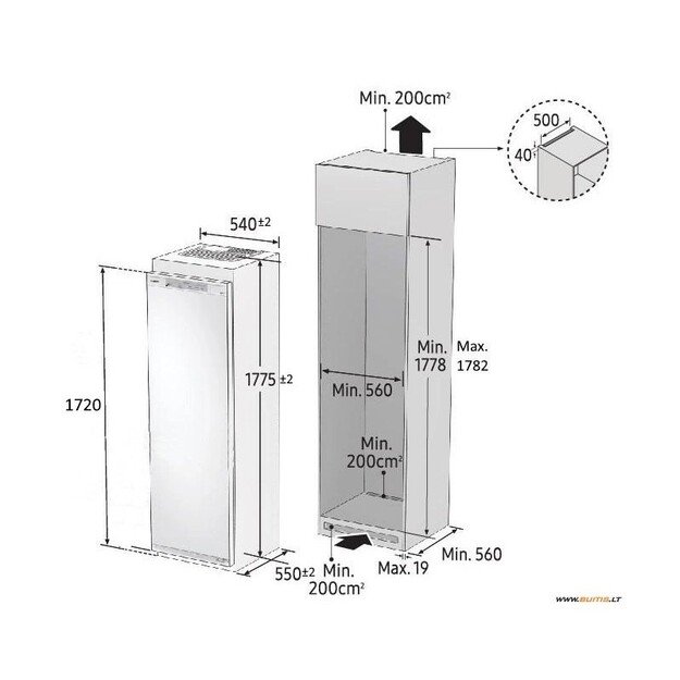 Šaldiklis amsung BRZ22700EWW 2