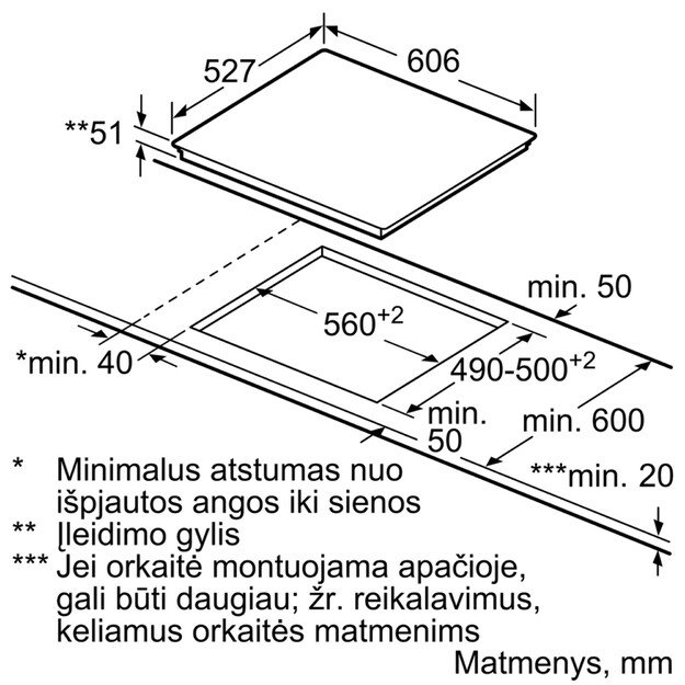 Indukcinė kaitlentė Bosch PXY675DC5Z 1