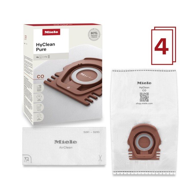 Dulkių siurblio maišelis MIELE CO HyClean 4 vnt 12557080 2