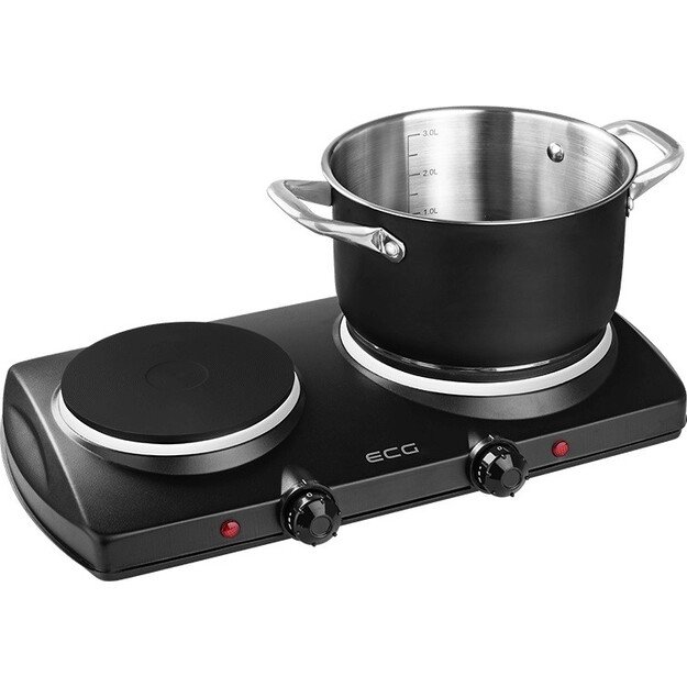 Elektrinė viryklė ECG EV 2512 Black 1