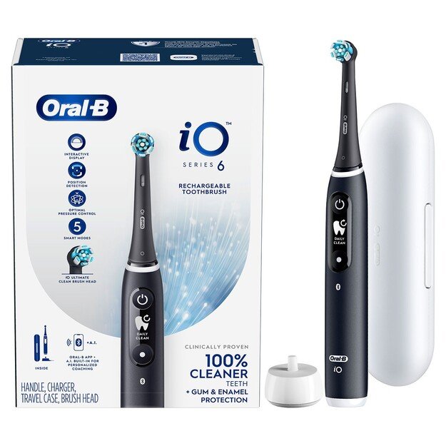 Dantų šepetėlis Oral-B iO Series 6s Black Lava 8