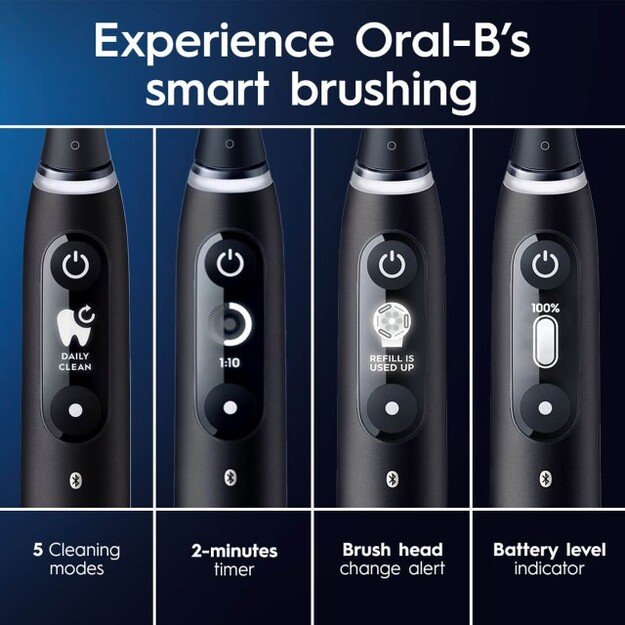 Dantų šepetėlis Oral-B iO Series 6s Black Lava 4
