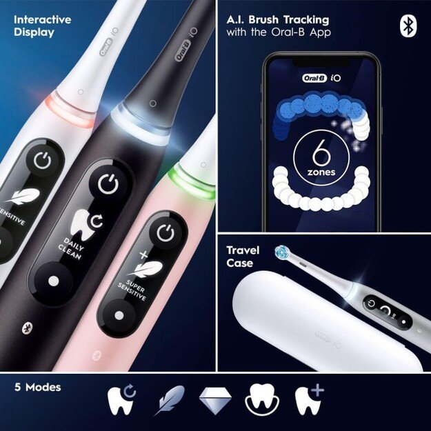 Dantų šepetėlis Oral-B iO Series 6s Black Lava 1