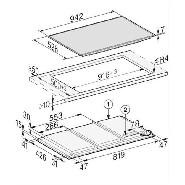 Kaitlentė Miele  KM7697 FR 1